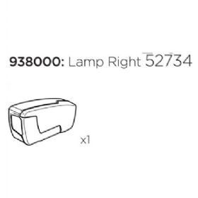 Thule lygteglas højre til 917/918