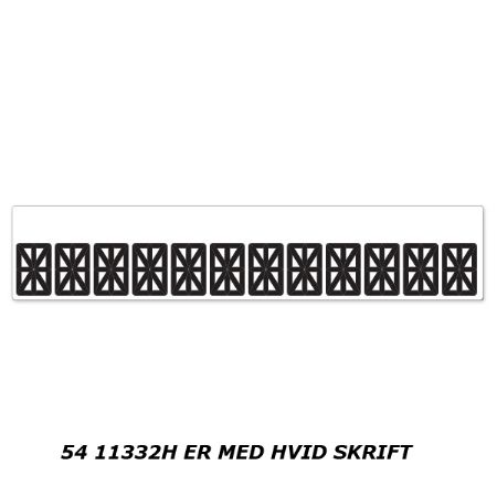 Firmanavn, 15 cifre. hvid