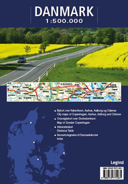 Danmark fold ud-kort