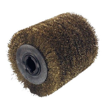Brass steel brush wheel