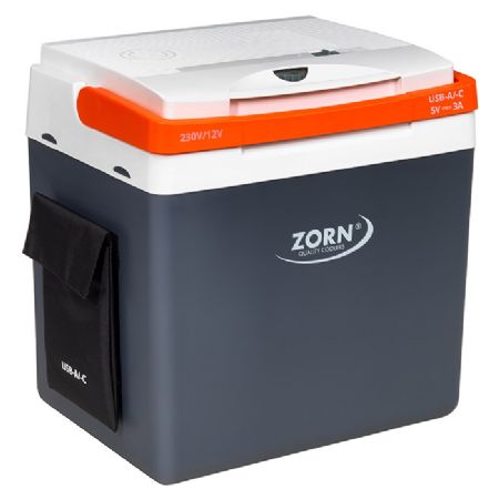 ZORN 25L elektrisk køleboks 12/230V og USB tilslutning