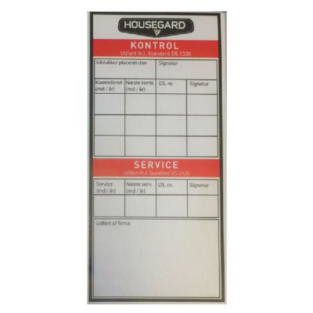 Kontrolmærkat, kulsyre slukker 2kg