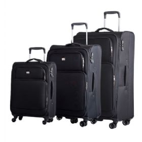 Bon Goût Sidney 3-stk blødt trolleysæt sort