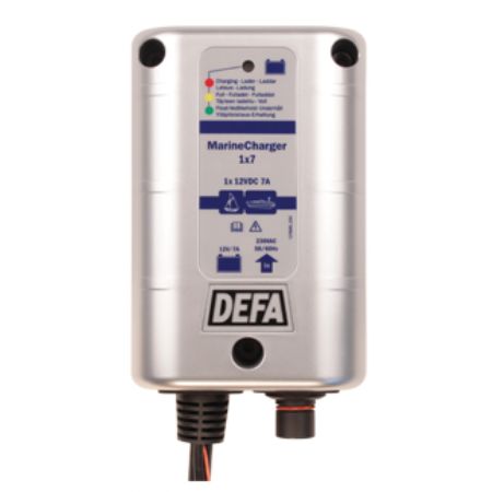 DEFA marinecharger 12v 1 x 7a schuko