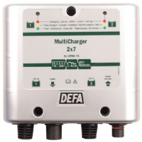 DEFA multicharger 12v 2x7a schuko