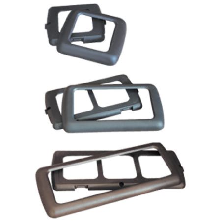 Dobbelt ramme til vægudtag grå