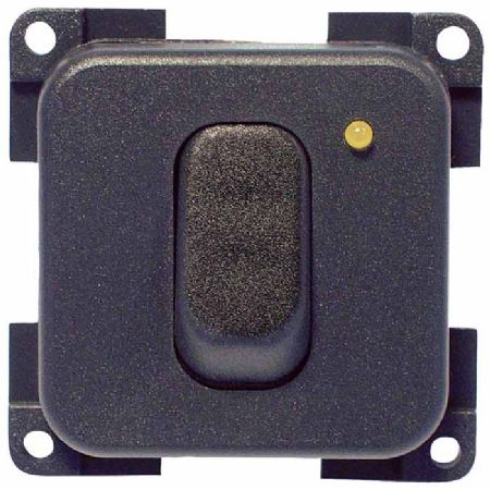 Enkelt kontakt 12v m.led brun