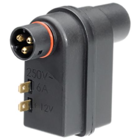 DEFA plugin reklækontakt 12v. m/stel