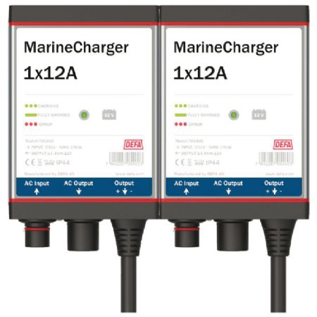 DEFA marinecharger 12v 2x12a fast mont.