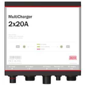DEFA multicharger 12v 2x20a