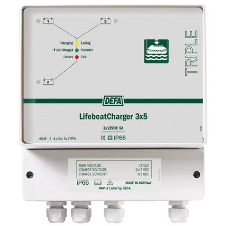 DEFA LIFEBOATCHARGER 42VAC 12V 3X5A