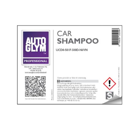 Label Autoglym Carshampoo No. 14