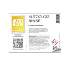 Label Autoglym Autogloss Rinse