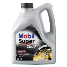 Mobil Super 2000 X1 10W40 semisyntetisk olie, 4 L
