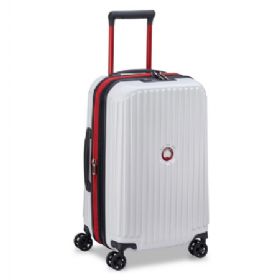 Delsey x F1 Securitime Zip hvid kabinekuffert 55 cm.