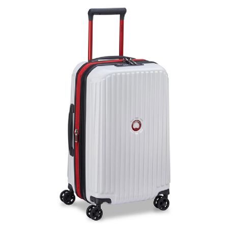 Delsey x F1 Securitime Zip hvid kabinekuffert 55 cm.