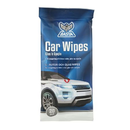 Basta car wipes ruderens 20 stk.
