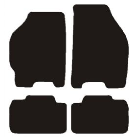 Velour måtter Fiat Punto 2002-2009