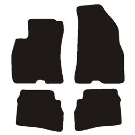 Velour måtter Fiat Doblo 2010-2015 hel bagmåtte