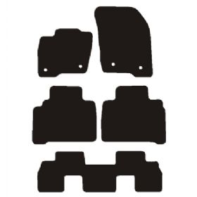 Velour måtter Ford Galaxy 2010-2015, 5 pers.