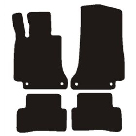 Velour måtter Mercedes C-klasse W205, S205 2014-2021