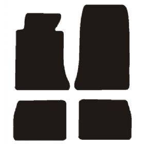 Velour Måtter Mercedes 124 Coupe 87-93 - uden måttelåse