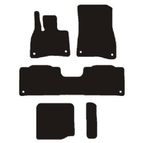 Velour Måtter Mercedes EQS SUV (X296) 7P 2022-