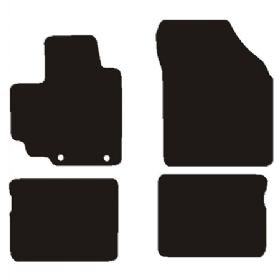 Velour måtter Suzuki Celerio 2015-