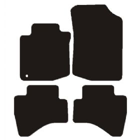 Velour måtter Toyota Aygo i 2005-2010