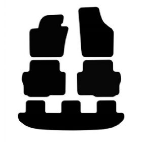 Velour måtter Ford Galaxy 2010-, 7 pers.