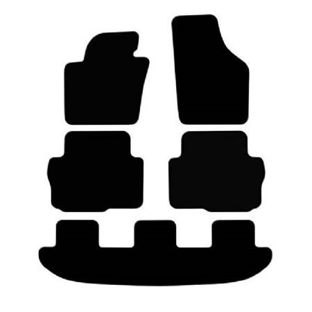 Velour måtter Ford Galaxy 2010-, 7 pers.
