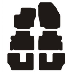 Måtter Ford S-MAX 7P 2006-07/2012