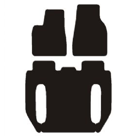 Måtter Tesla Model X 2016-, 7 pers.