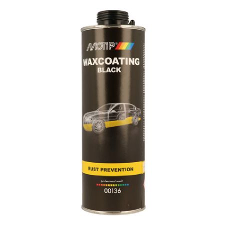 Motip sort rustbeskytter, voks 1000 ml.