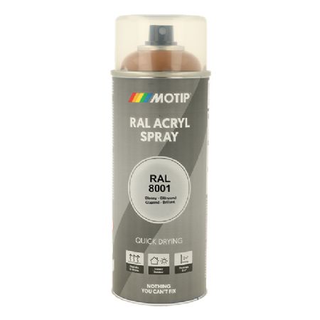Motip Ral 8001 high gloss ochre brown