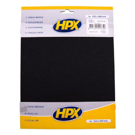 HPX sandpapir sæt 1 stk p80, 2 stk. p120 og 1 stk p180