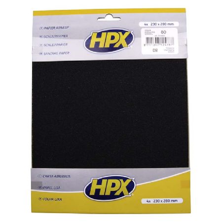HPX sandpapir p80 - 4 stk.