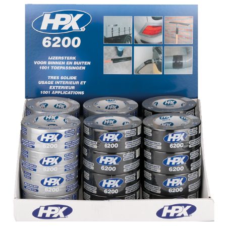 HPX Gaffatape display, 24 ruller