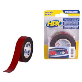 HPX dobbeltklæbende tape anthracite 19mm x 2m