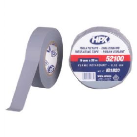 Lux isolerbånd grå 10 rl. 19mm x 20m