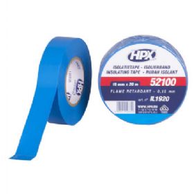 Lux isolerbånd blå 10 rl. 19mm x 20m