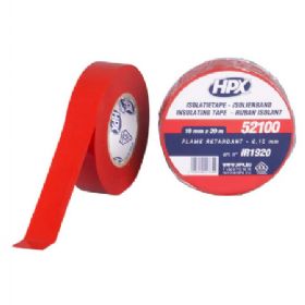 Lux isolerbånd rød 10 rl. 19mm x 20m