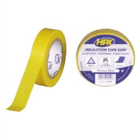 HPX isolerbånd gul 15mm x 10m