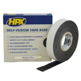 HPX selv vulk. tape sort 19mm x10m