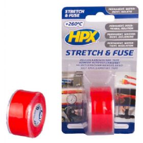 HPX stretch og fuse tape rød 25mm x 3m