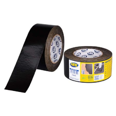 HPX PE film tape, sort uv, 90mm x 25m