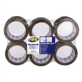 HPX pakketape brun 50mm x 66m (6rl)