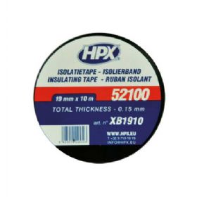 Lux isolerbånd sort 1 stk. 19mm x 10m