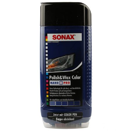 Polish og wax color blå 500ml