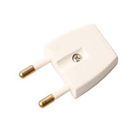 Stikprop s1 flad u/jord. hvid 16/250v han